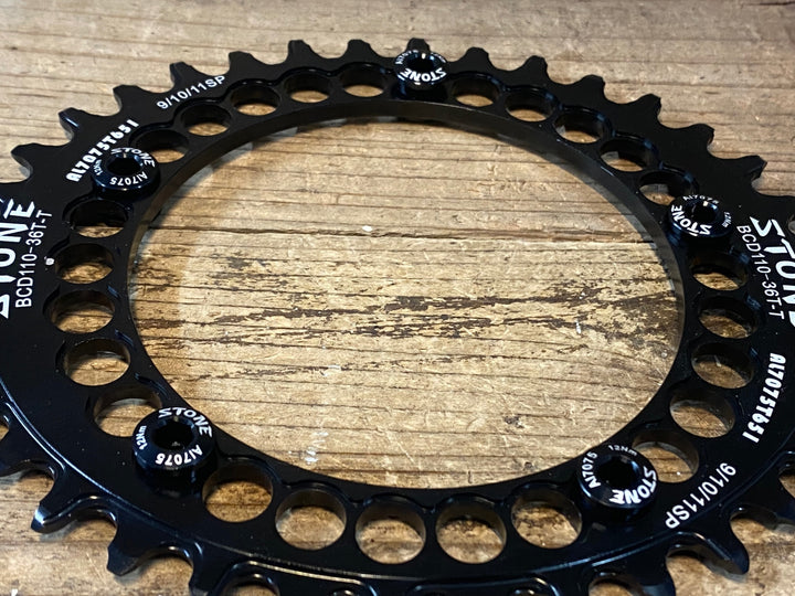 JP623 ストーン STONE 楕円 チェーンリング ナローワイド 36T BCD110