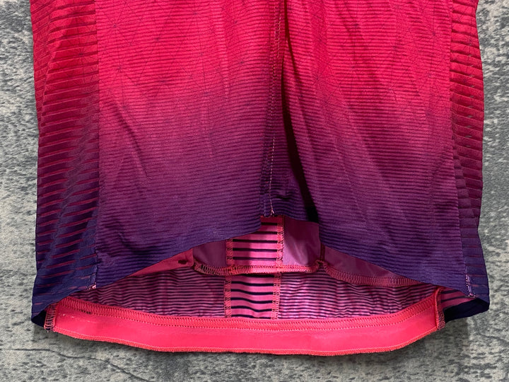 JX638 ラファ Rapha ODE TO THE SUN SOUPLESSE FLYWEIGHT JERSEY 半袖 サイクルジャージ オレンジ パープル レディース S