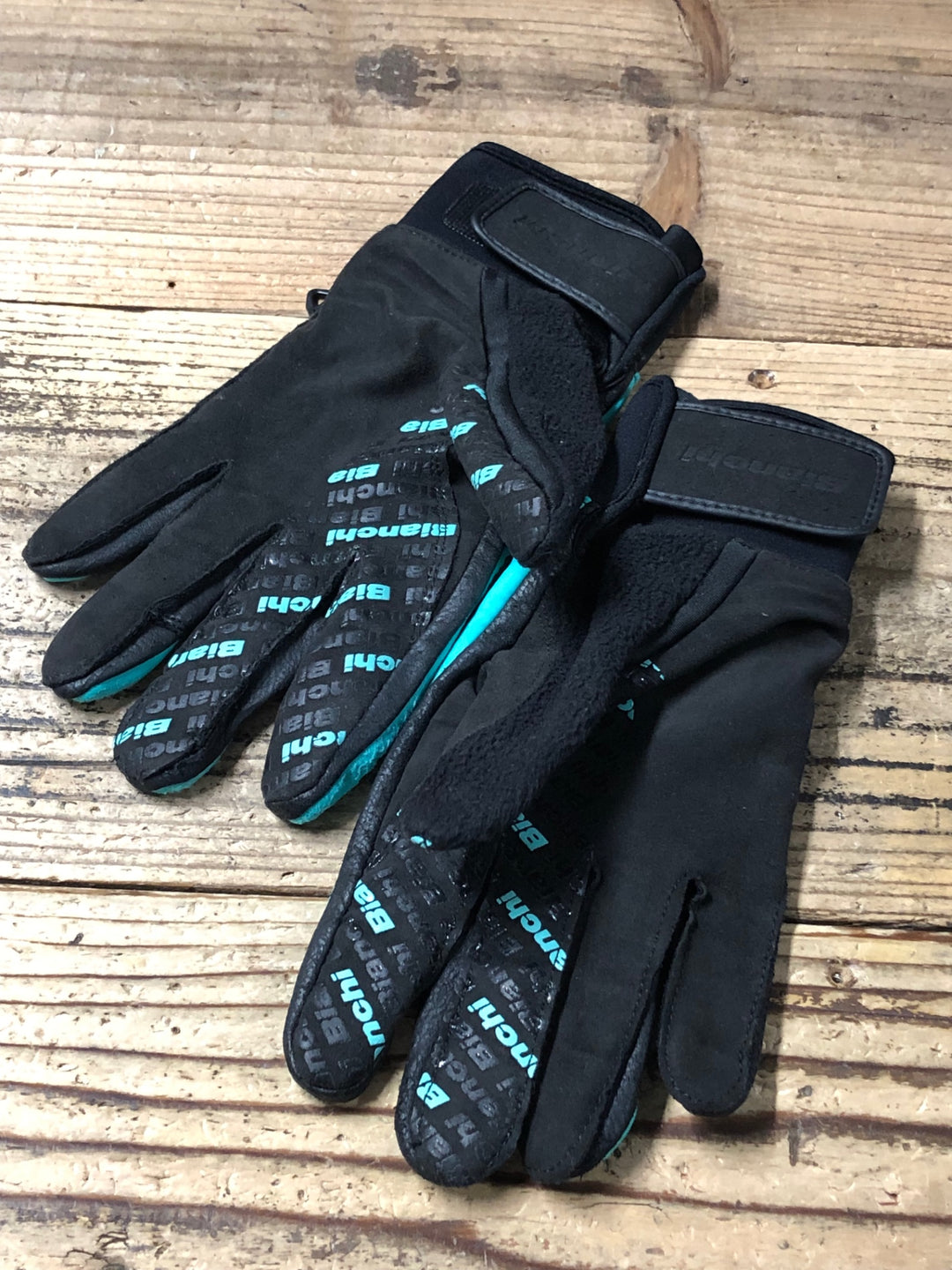 KK098 ビアンキ Bianchi 長指 ウィンターグローブ チェレステ M