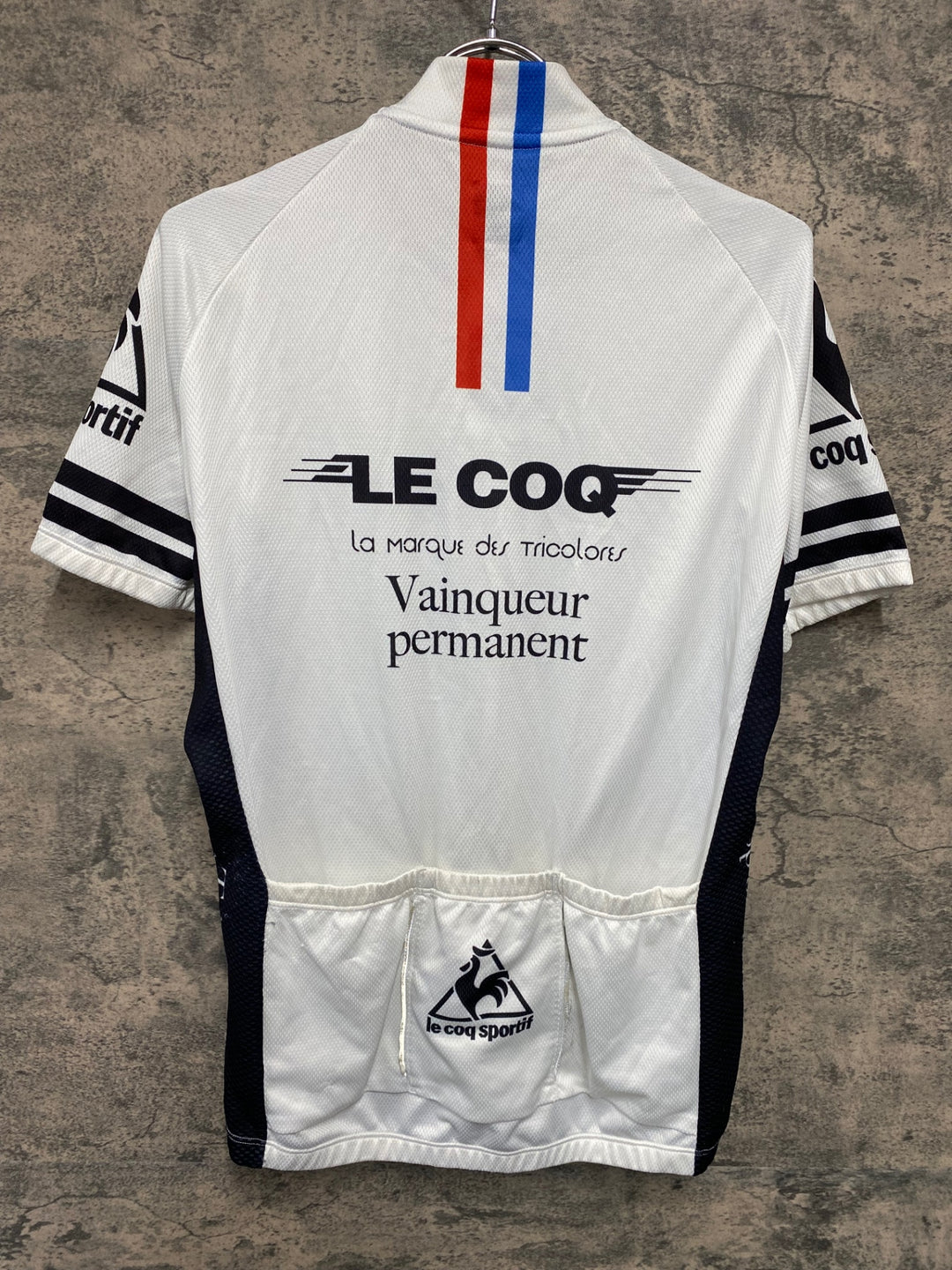 JU212 ルコックスポルティフ le coq sportif 半袖 サイクルジャージ 白 L