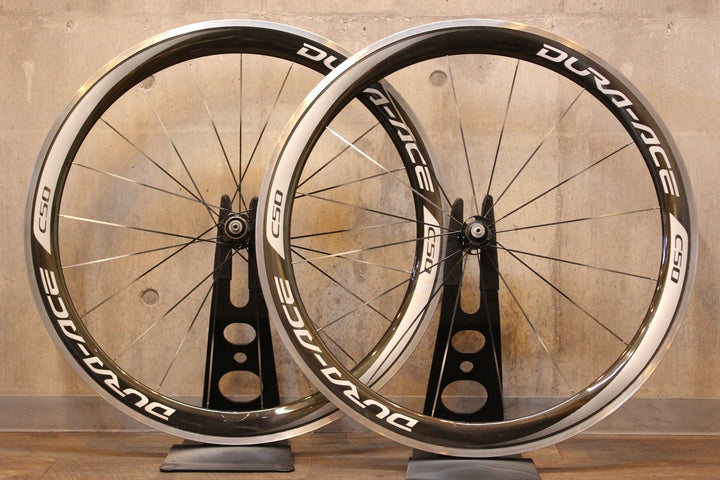 シマノ SHIMANO デュラエース DURA-ACE WH-9000-C50-CL アルミ/カーボン クリンチャー ホイールセット シマノ 11/12S 17C【名古屋店】