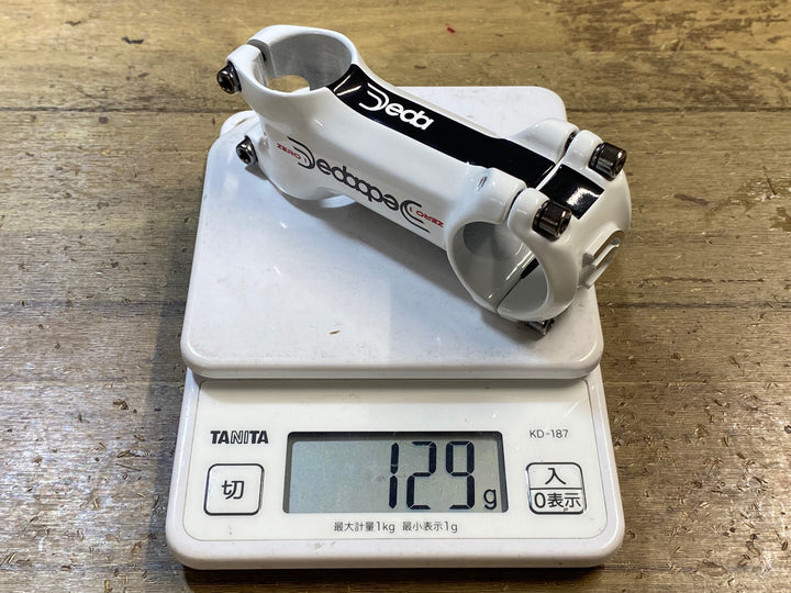 KP074 デダ Deda ZERO 1 アルミステム 白 Φ31.7 OS 80mm