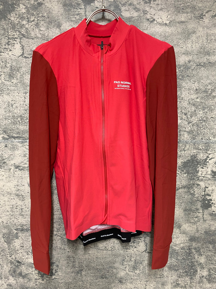 JY479 パスノーマルスタジオ PAS NORMAL STUDIOS Mechanism Long Sleeve Jersey 長袖 サイクルジャージ レッド L