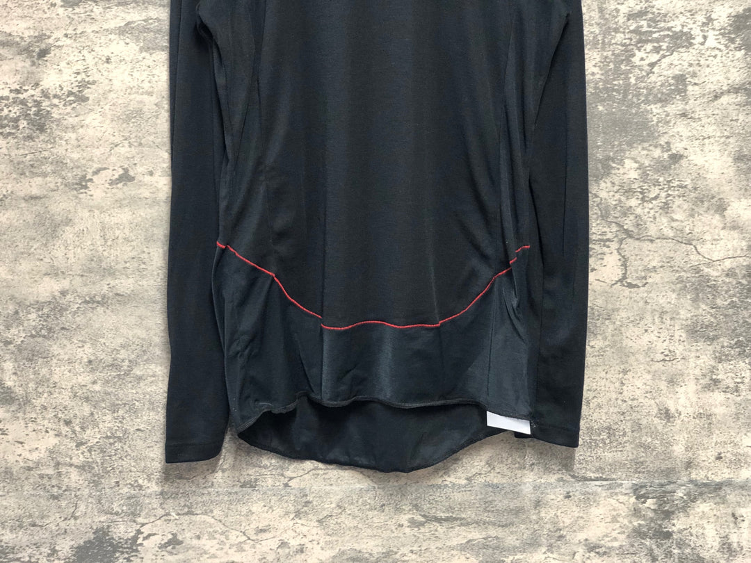 KK356 カステリ CASTELLI ロッソコルサ ROSSO CORSA 長袖 ベースレイヤー 黒 L