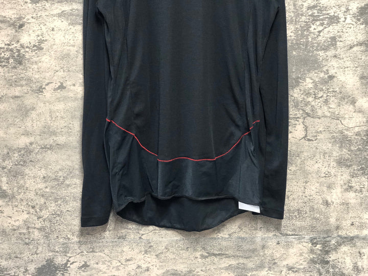 KK356 カステリ CASTELLI ロッソコルサ ROSSO CORSA 長袖 ベースレイヤー 黒 L