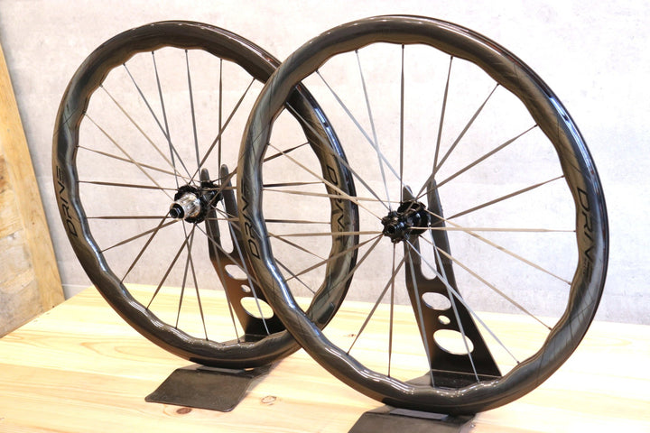 【訳あり】 エリートホイールズ ELITEWHEELS ドライブ ヘリックス DRIVE HELIX 46D CS カーボン チューブレスレディ ホイールセット シマノ11S/12S 【さいたま浦和店】