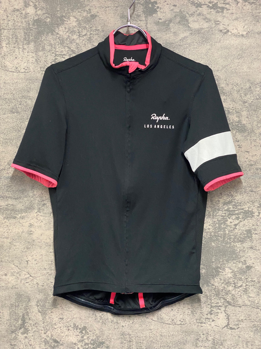 JV265 ラファ Rapha SUPER LIGHTWEIGHT JERSEY 半袖 サイクルジャージ 黒 M Los Angeles
