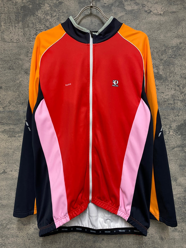 JN594 パールイズミ PEARL iZUMi 長袖 サイクルジャケット オレンジ BXL 裏起毛