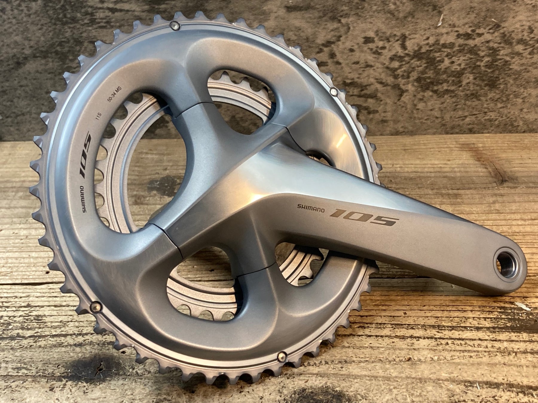 JW918 シマノ SHIMANO 105 FC-R7000 クランクセット シルバー 50/34T