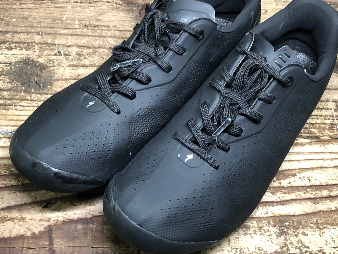 JM763 スペシャライズド SPECIALIZED S-WORKS TORCH LACE ビンディングシューズ 3穴 黒 EU39 ※ガリ傷