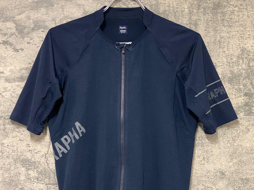 KJ130 ラファ Rapha MEN'S PRO TEAM LIGHTWEIGHT JERSEY 半袖 サイクルジャージ 濃紺 M