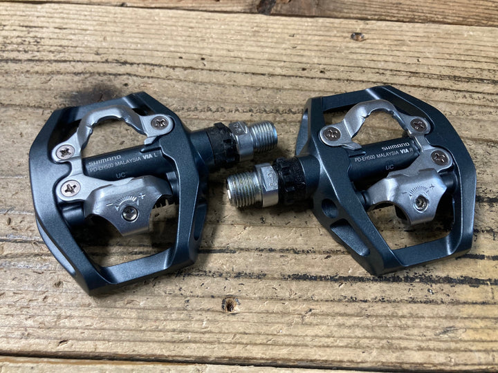 KA098 シマノ SHIMANO PD-EH500 ビンディングペダル SPD 片足フラット