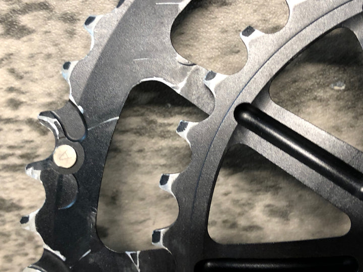 JN624 ホログラム HOLLOWGRAM SPIDERING チェーンリング ダブル 50/34T 10ARM
