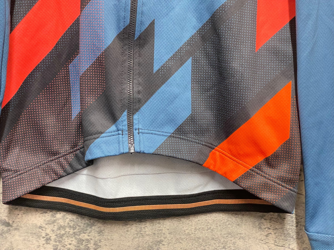 KM616 スポーツフル sportful 長袖 サイクルジャージ グレー オレンジ L 裏起毛
