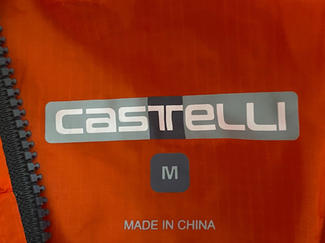 JV046 カステリ CASTELLI 長袖 ウィンドブレーカー オレンジ レディーズ M 未使用