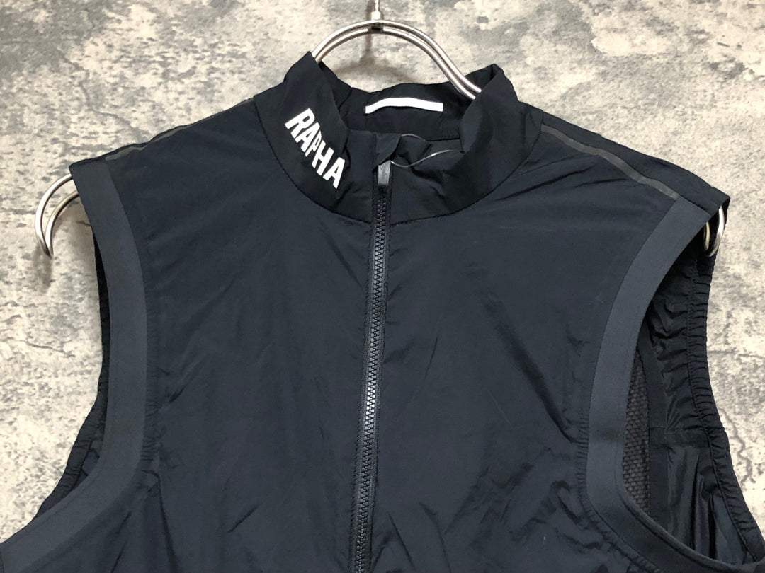 KK256 ラファ Rapha MENS PRO TEAM LIGHTWEIGHT GILET ジレ サイクルベスト 黒 M