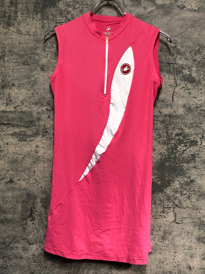 JZ886 カステリ CASTELLI Cycling Dress ピンク M レディース