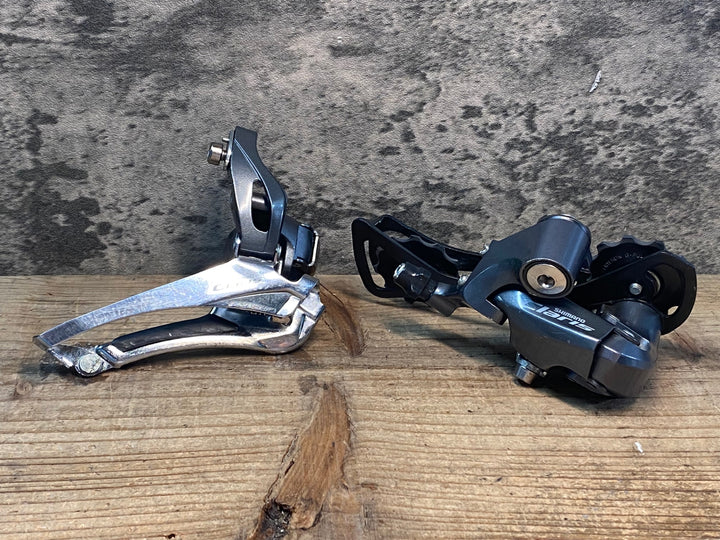 JK401 シマノ SHIMANO クラリス Claris FD-R2000 RD-R2000 ディレイラーセット バンド式 Φ34.9 GS ※FD固定ボルト非純正