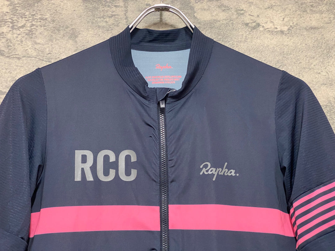 JZ974 ラファ Rapha RCC PRO TEAM JERSEY 半袖 サイクルジャージ ネイビー S
