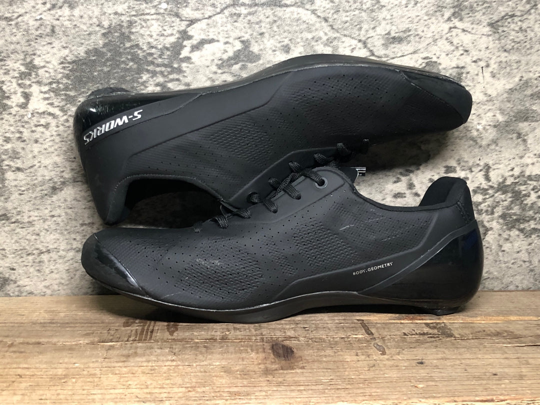 JM763 スペシャライズド SPECIALIZED S-WORKS TORCH LACE ビンディングシューズ 3穴 黒 EU39 ※ガリ傷