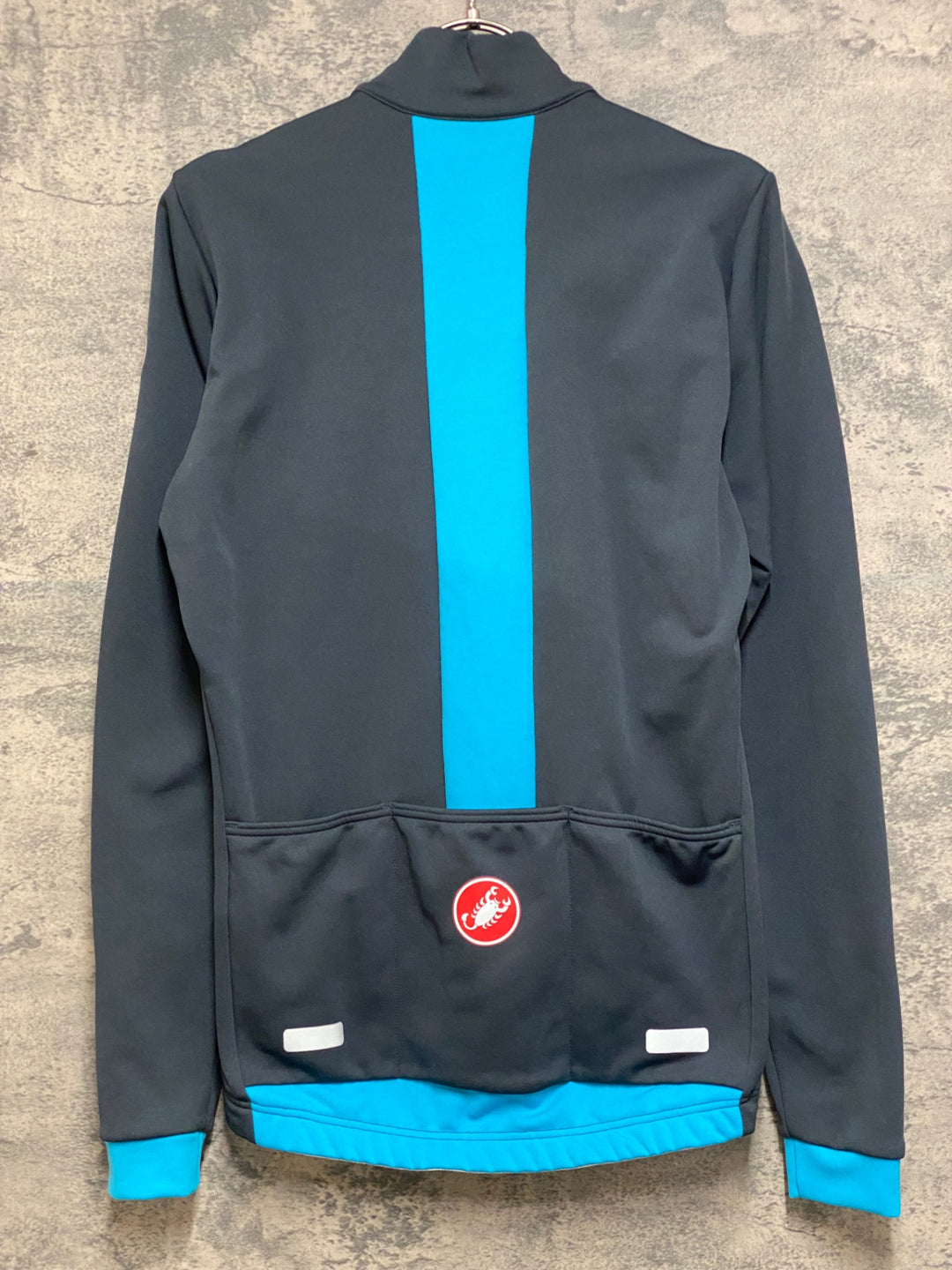JO285 カステリ CASTELLI 長袖サイクルジャージ 灰色 S 裏起毛