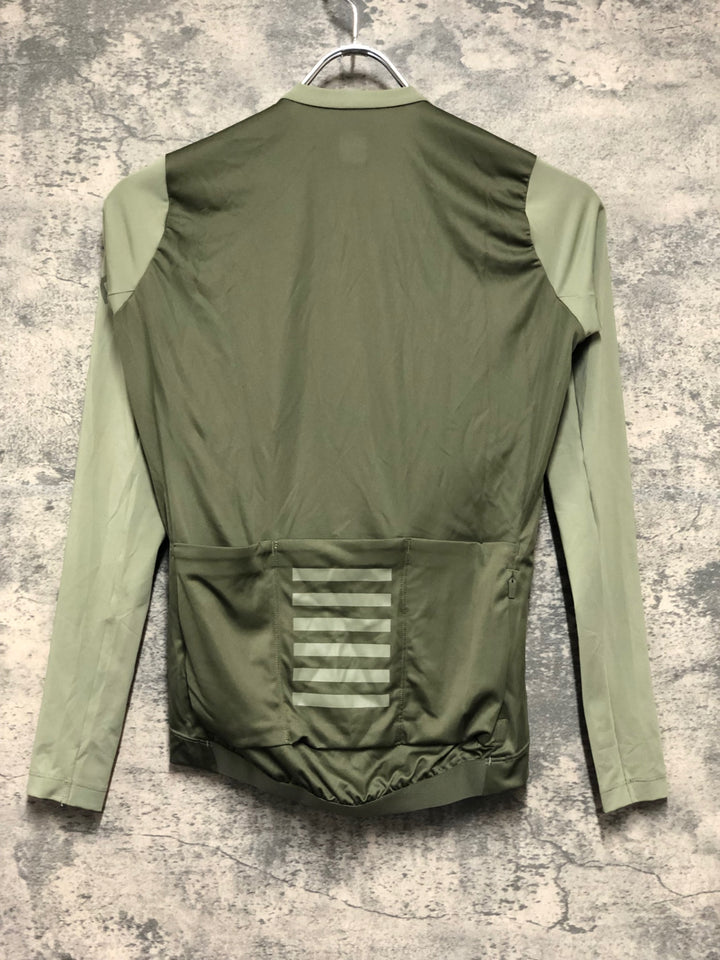 KM109 ラファ Rapha WOMEN'S PRO TEAM LONG SLEEVE LIGHTWEIGHT JERSEY 長袖 サイクルジャージ 白 S ※襟ほつれ