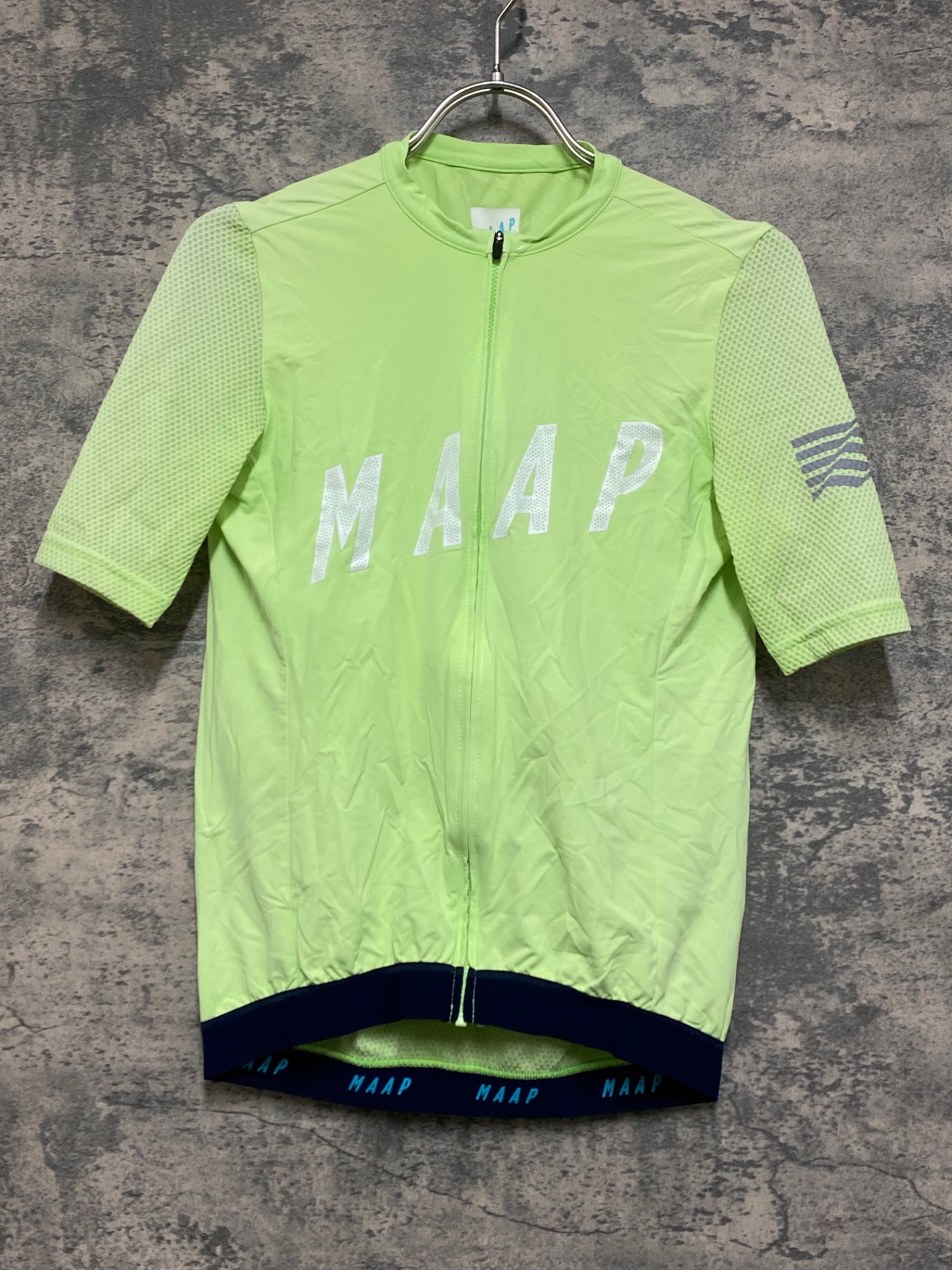 JO700 マープ MAAP PRO FIT JERSEY 半袖 サイクルジャージ 黄緑 M