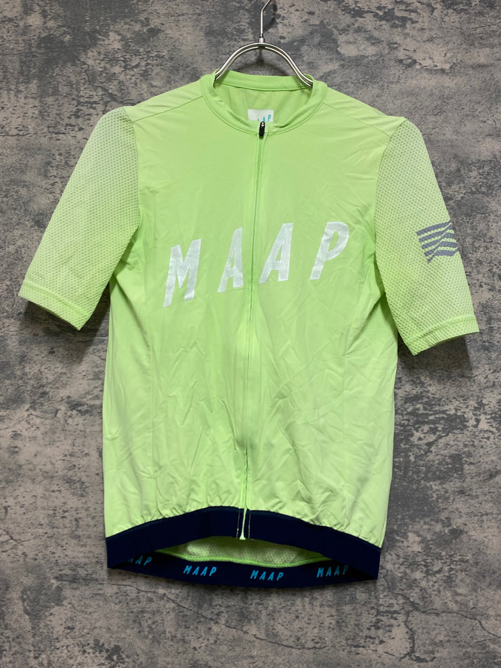 JO700 マープ MAAP PRO FIT JERSEY 半袖 サイクルジャージ 黄緑 M