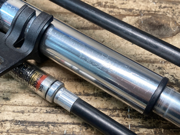 JM619 レザイン LEZYNE MICRO FLOOR DRIVE HVG 空気入れ ポンプ シルバー ※ガリ傷