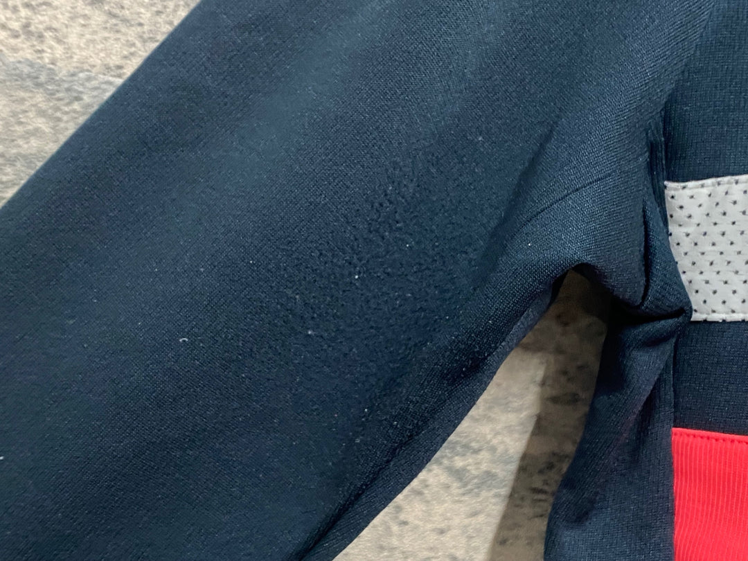 JU100 ラファ Rapha BREVET LONG SLEEVE JERSEY 長袖サイクルジャージ 紺 S