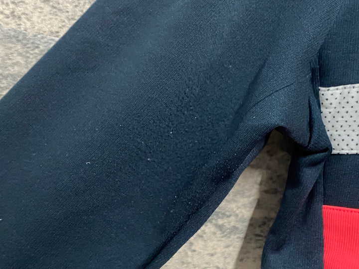 JU100 ラファ Rapha BREVET LONG SLEEVE JERSEY 長袖サイクルジャージ 紺 S