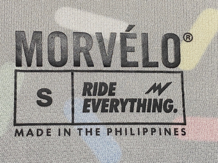 KC379 モルベロ MORVELO 半袖 サイクルジャージ 黒 総柄 S