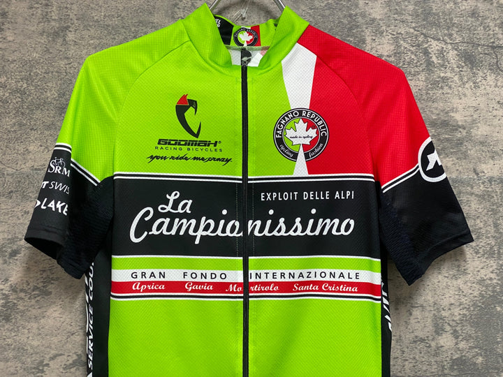 JV141 アソス ASSOS FAGNANO REPUBLIC 半袖 サイクルジャージ 緑 M