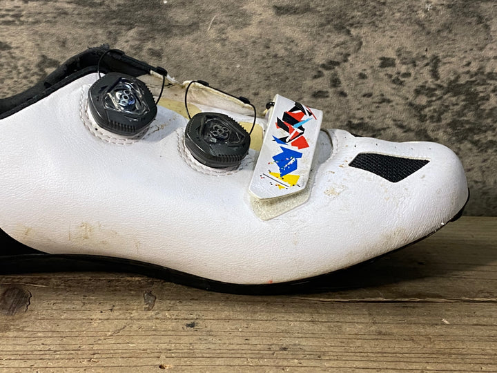 JH194 ボントレガー BONTRAGER XXX RD SPARTACUS ビンディングシューズ 白 EU41 ※社外ソール ※傷,剥がれ