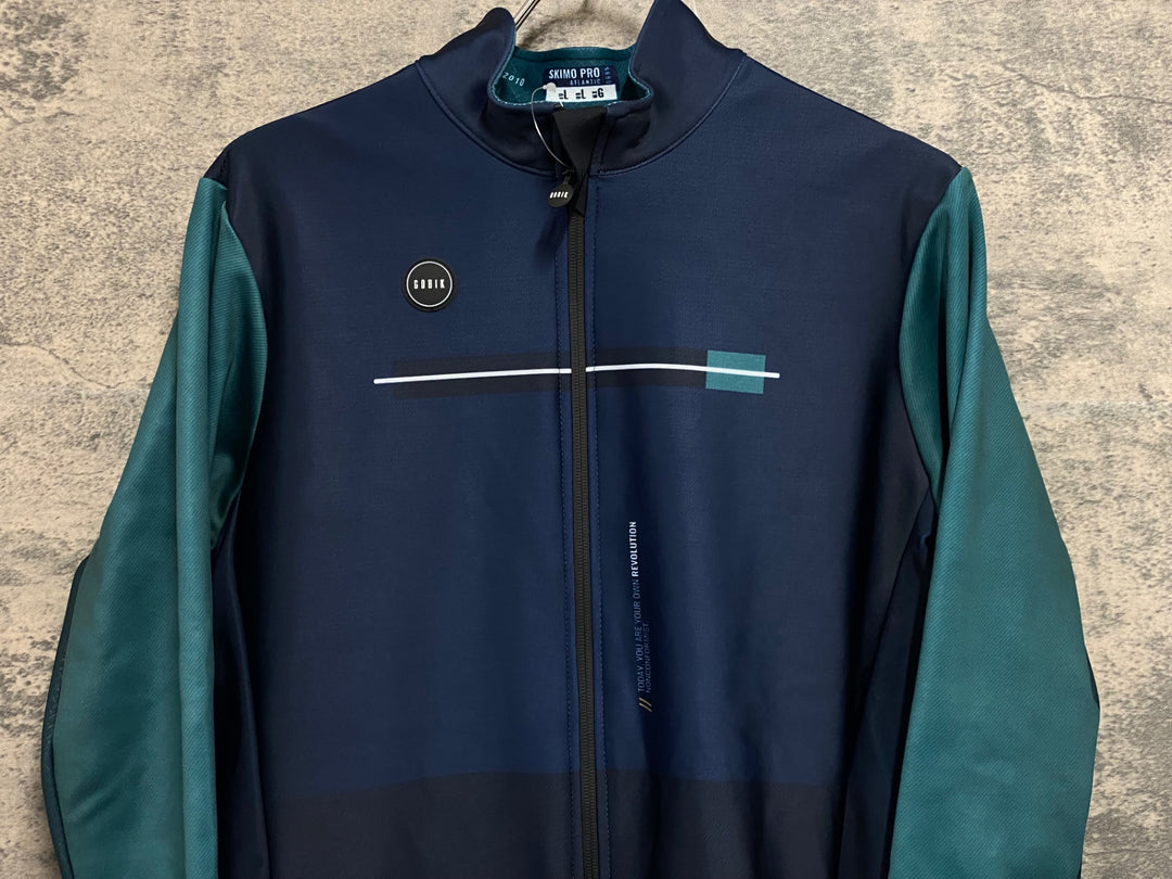 JV261 ゴビック GOBIK SKIMO PRO ATLANTIC 長袖 サイクルジャケット ネイビー L 裏起毛