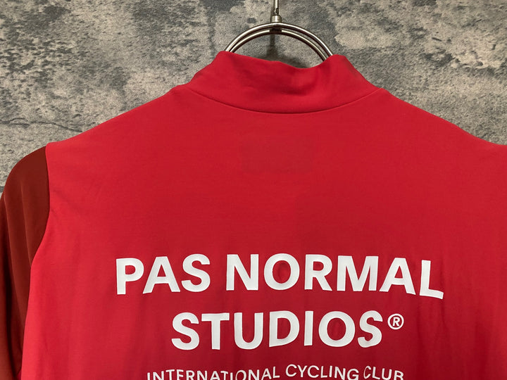 JY483 パスノーマルスタジオ PAS NORMAL STUDIOS Mechanism Long Sleeve Jersey 長袖 サイクルジャージ レッド L