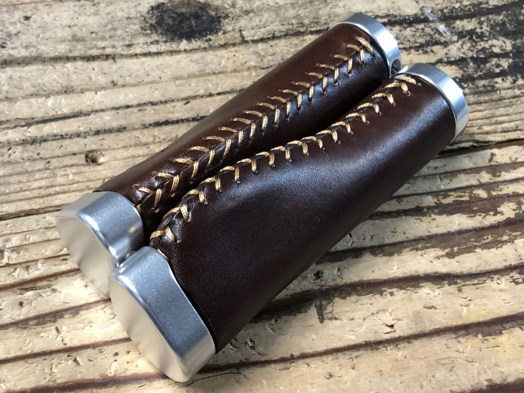 KL120 PDW Whiskey Leather Lock-on Ergo Grips グリップ ブラウン