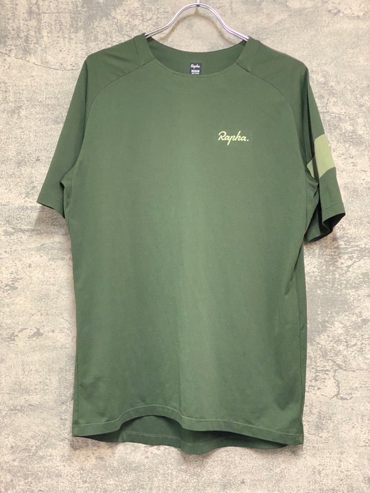 KA633 ラファ Rapha TRAIL TECHNICAL T-SHIRT 半袖 Tシャツ グリーン M
