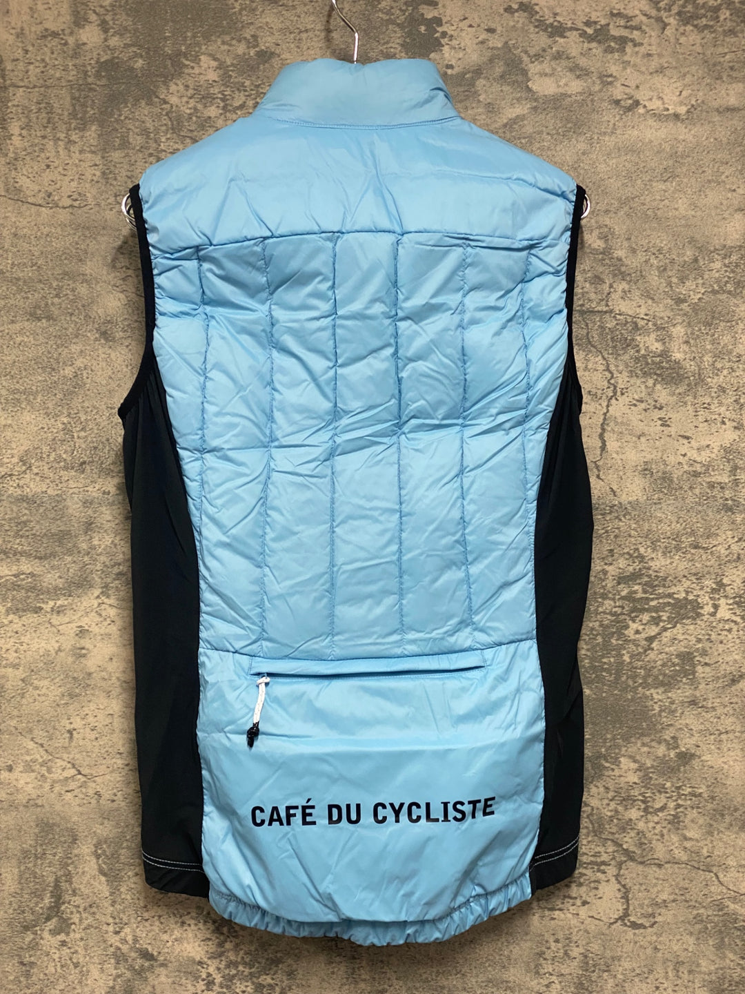 JU799 カフェドシクリステ Cafe du Cycliste ジレ サイクルベスト 中綿 ライトブルー S