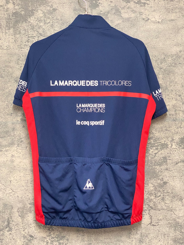 KC230 ルコックスポルティーフ le coq sportif 半袖 サイクルジャージ 赤白青 M