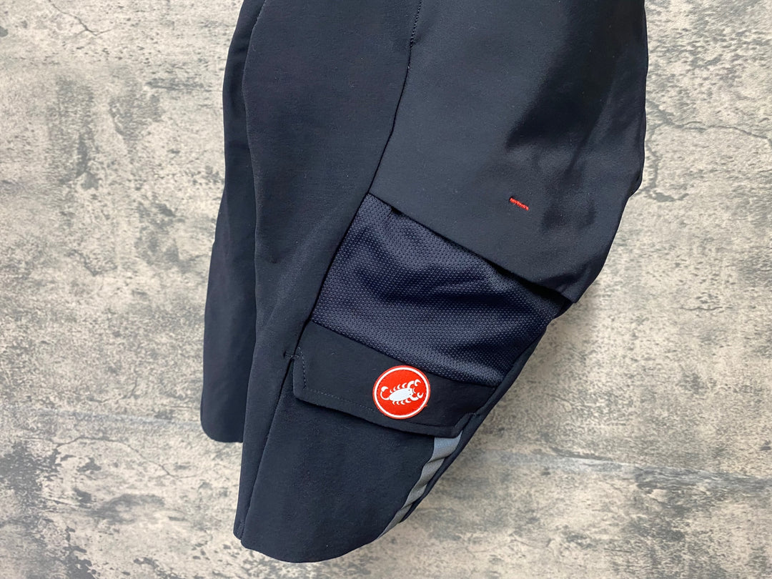 JT758 カステリ CASTELLI ビブショーツ 黒 S 裏起毛