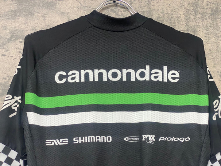 KH371 シマノ SHIMANO 半袖サイクルジャージ CANNONDALE M 黒