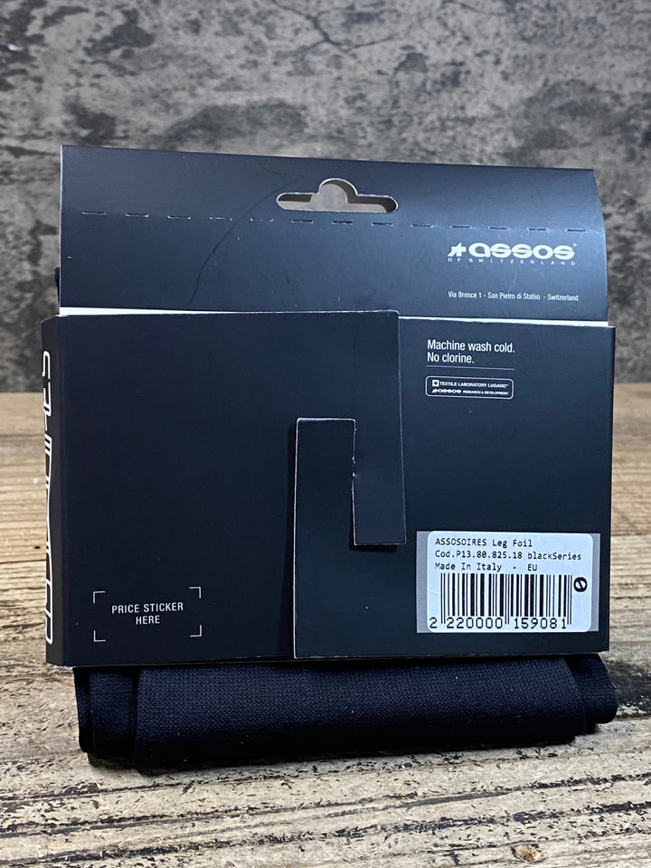 JW803 アソス assos LEG Foil レッグカバー 黒 0