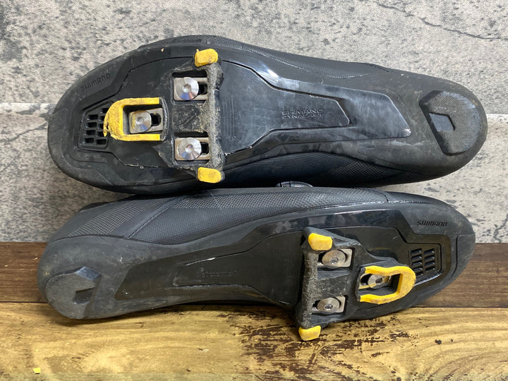 KI791 シマノ SHIMANO SHRC300M ビンディングシューズ 黒 SPD-SL EU44