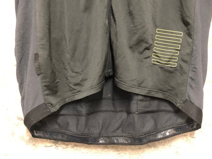 KK984 ラファ RAPHA PRO TEAM JERSEY 半袖 サイクルジャージ 黒 黄 XL ※裏地毛玉有り