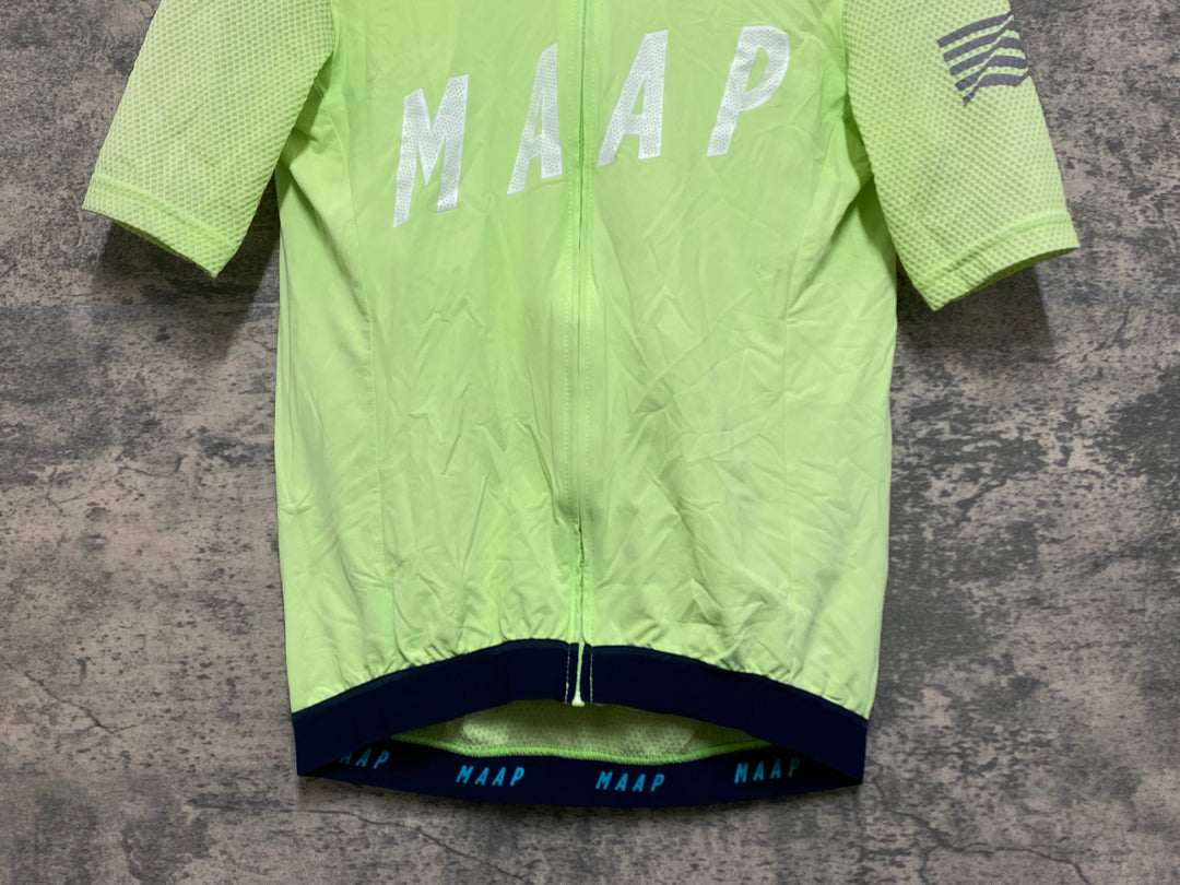 JO700 マープ MAAP PRO FIT JERSEY 半袖 サイクルジャージ 黄緑 M