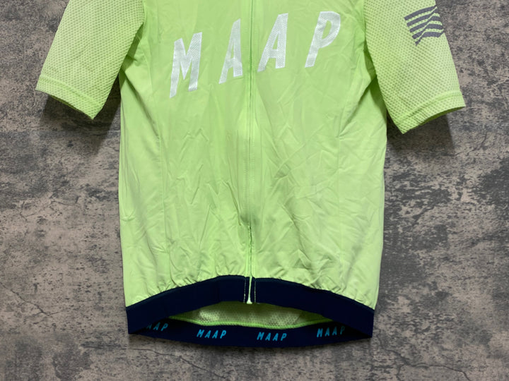JO700 マープ MAAP PRO FIT JERSEY 半袖 サイクルジャージ 黄緑 M