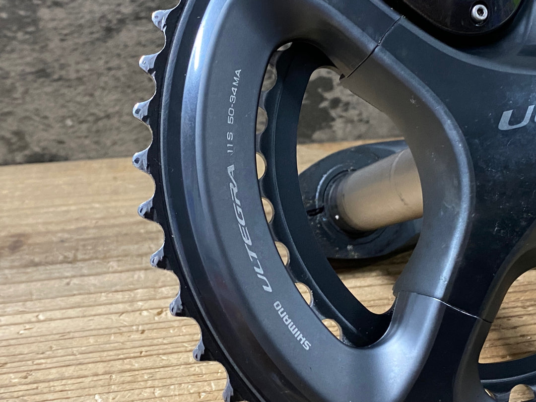 KJ439 パイオニア Pioneer シマノ SHIMANO アルテグラ ULTEGRA FC-6800 パワーメーター クランクセット 50/34T 165mm 動作未確認