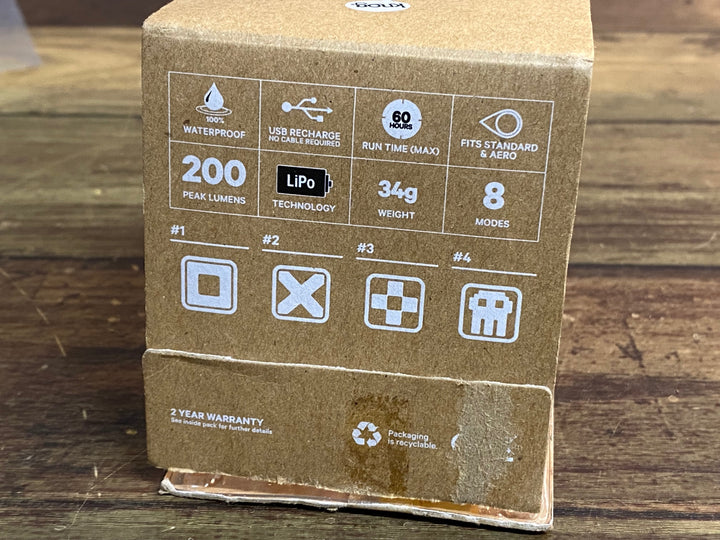JN981 ノグ knog ブレンダー BLINDER FLASH PATTERN BIKE LIGHT フロント ライト 点灯確認済