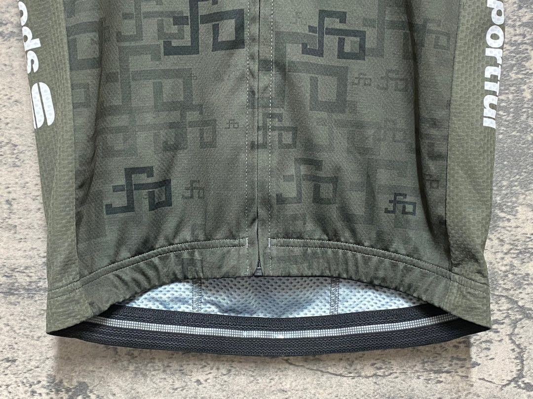 KM615 スポーツフル sportful 半袖 サイクルジャージ オリーブ オレンジ M sagan